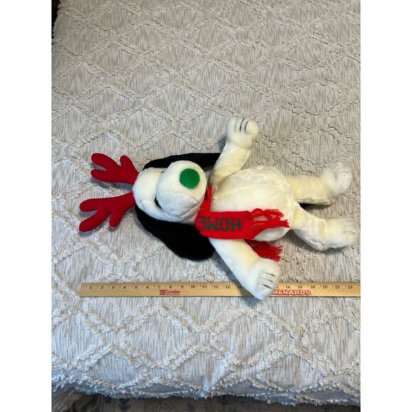 Christmas Snoopy Reindeer W/Red Scarf/Antlers Mall of America Knotts Plush - Picture 5 of 5